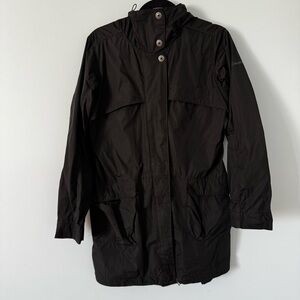 Columbia Omni-Shield Black Rain Jacket Hooded women’s Medium